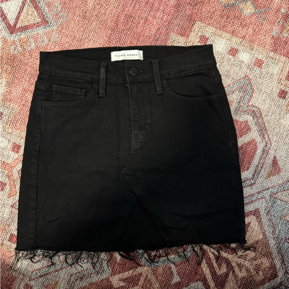 Flying Monkey Black Mini Skirt